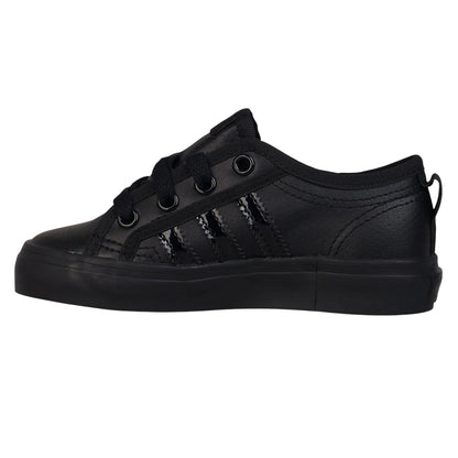 Core Black - Side - Adidas Childrens-Kids Nizza Trainers