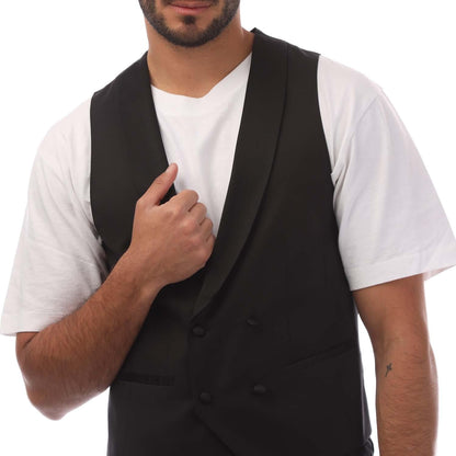 Black - Side - Boss Mens Henry3 Waistcoat