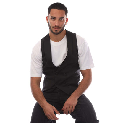 Black - Lifestyle - Boss Mens Henry3 Waistcoat