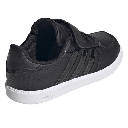 Core Black - Back - Adidas Childrens-Kids Breaknet Sleek Suede Trainers
