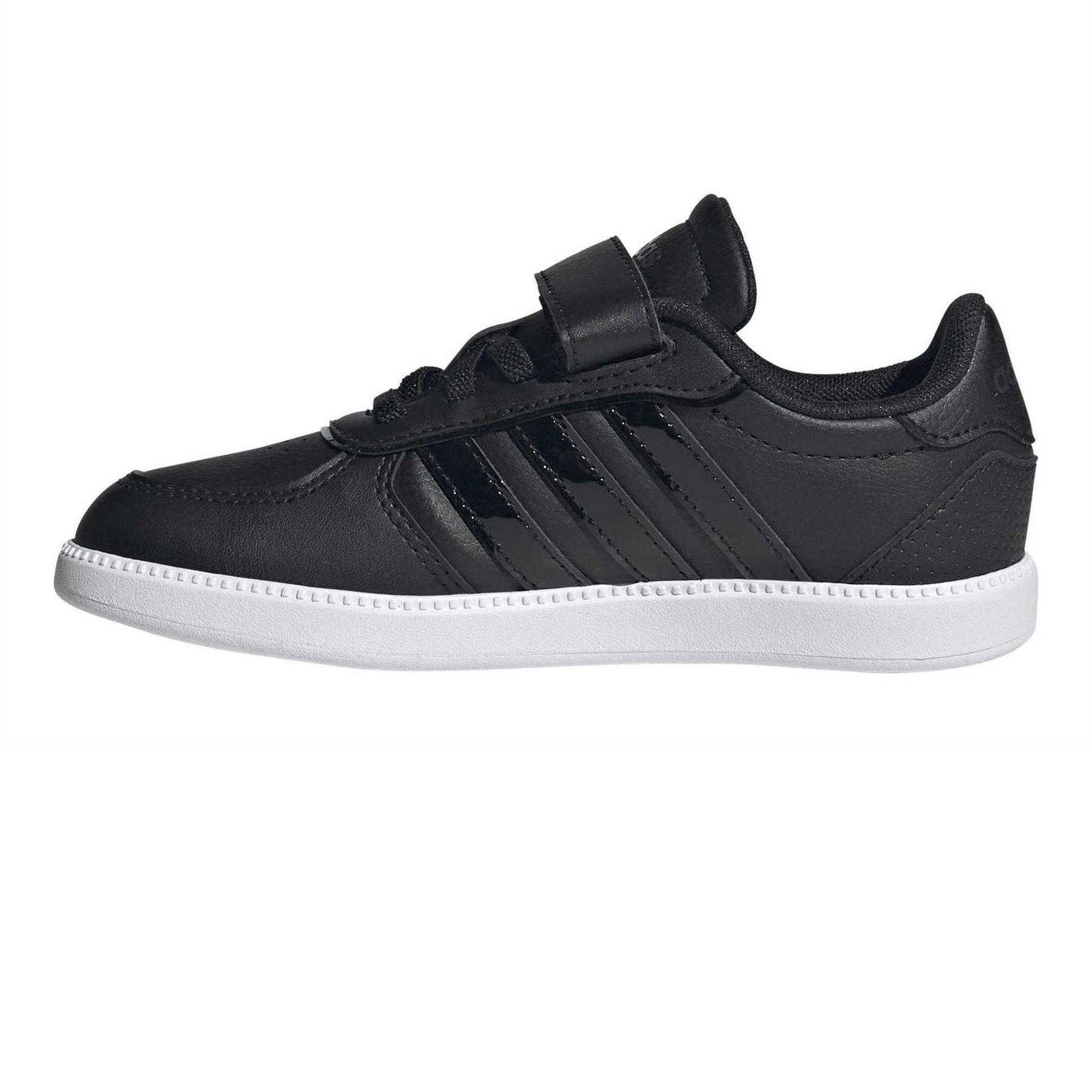 Core Black - Side - Adidas Childrens-Kids Breaknet Sleek Suede Trainers