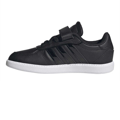 Core Black - Side - Adidas Childrens-Kids Breaknet Sleek Suede Trainers