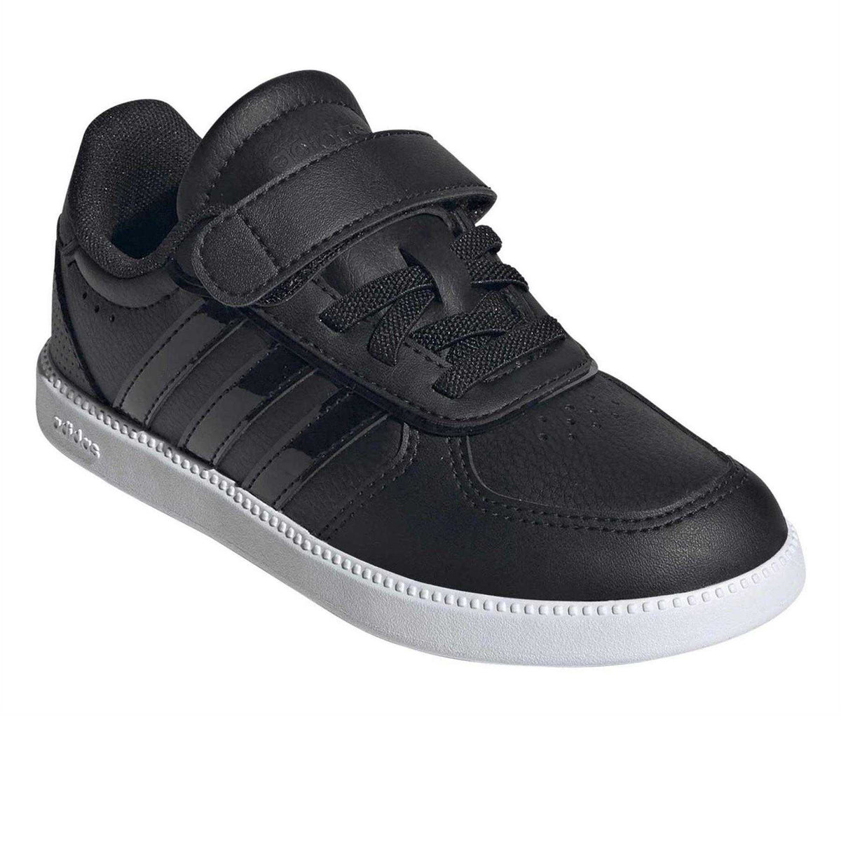 Core Black - Pack Shot - Adidas Childrens-Kids Breaknet Sleek Suede Trainers
