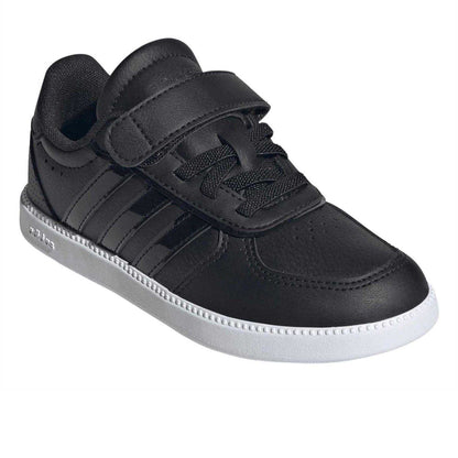 Core Black - Pack Shot - Adidas Childrens-Kids Breaknet Sleek Suede Trainers
