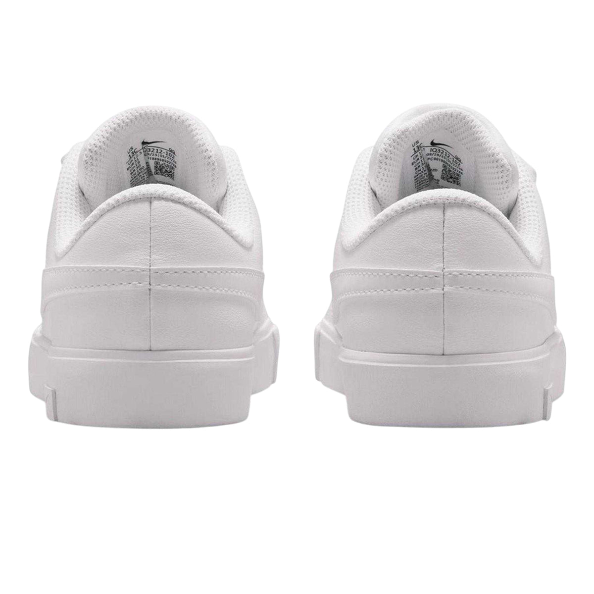 White - Back - Nike Childrens-Kids Court Legacy Low Cut Flat Trainers