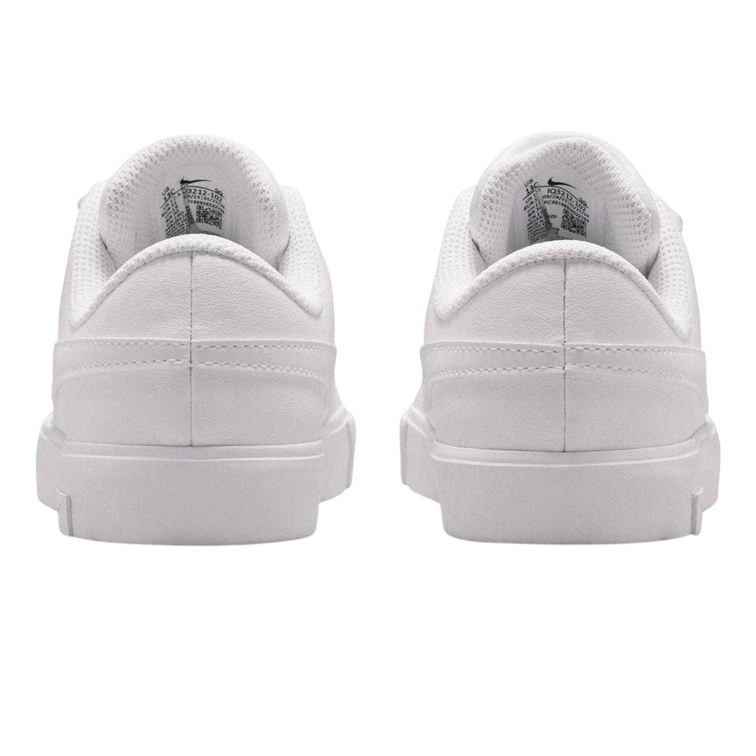 White - Back - Nike Childrens-Kids Court Legacy Low Cut Flat Trainers