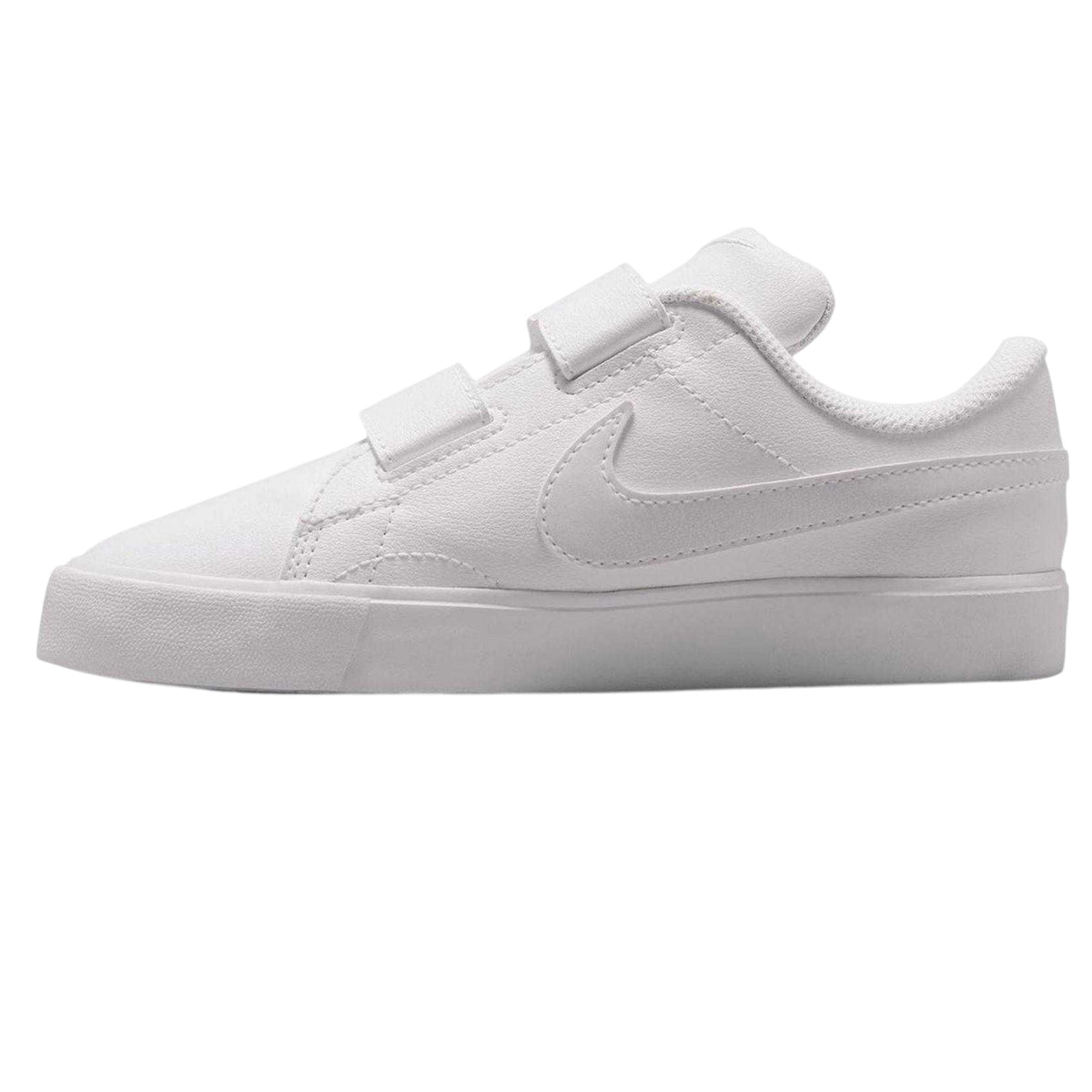 White - Side - Nike Childrens-Kids Court Legacy Low Cut Flat Trainers