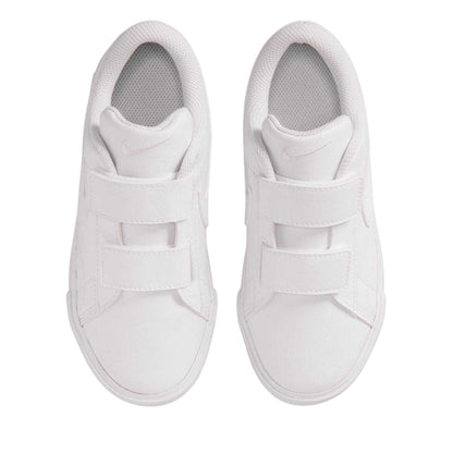 White - Lifestyle - Nike Childrens-Kids Court Legacy Low Cut Flat Trainers