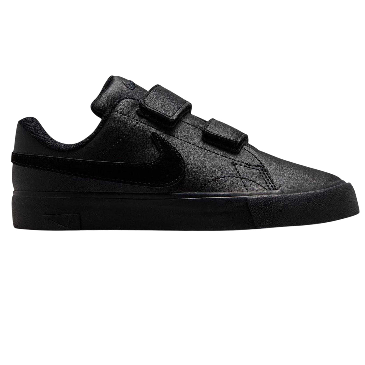 Black - Front - Nike Childrens-Kids Court Legacy Low Cut Flat Trainers