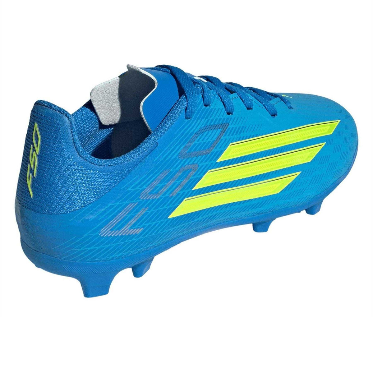 Blue-Yellow - Back - Adidas Childrens-Kids League Firm Ground Football Boots
