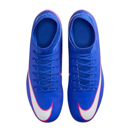 Blue-White-Pink - Lifestyle - Nike Childrens-Kids Superfly 10 Firm Ground Football Boots