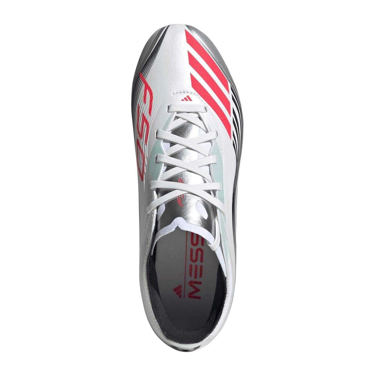White-Red - Lifestyle - Adidas Childrens-Kids F50 Elite Lionel Messi Firm Ground Football Boots