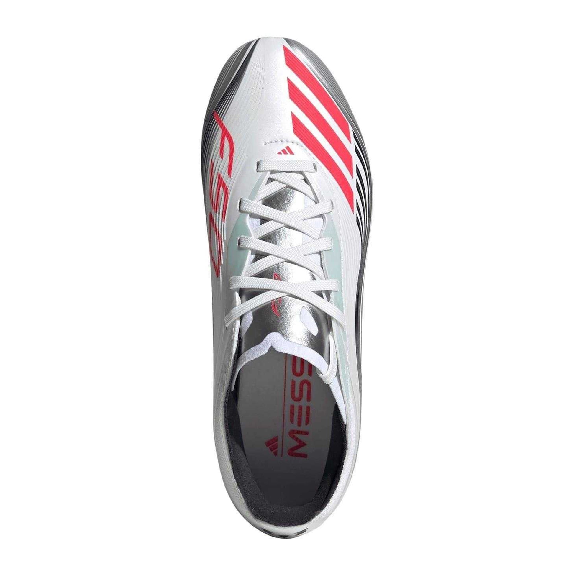 White-Red - Lifestyle - Adidas Childrens-Kids F50 Elite Lionel Messi Firm Ground Football Boots
