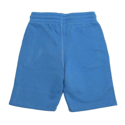Blue-White - Back - Off-White Childrens-Kids Monsters Sweat Shorts
