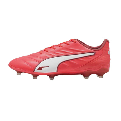 Glowing Red - Back - Puma Womens-Ladies King Pro Firm Ground Football Boots