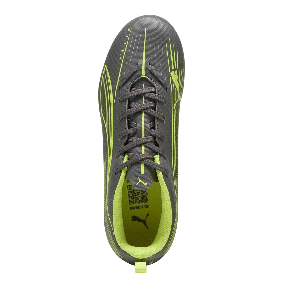 Silver-Yellow - Lifestyle - Puma Childrens-Kids Ultra 5 Play Firm Ground Football Boots