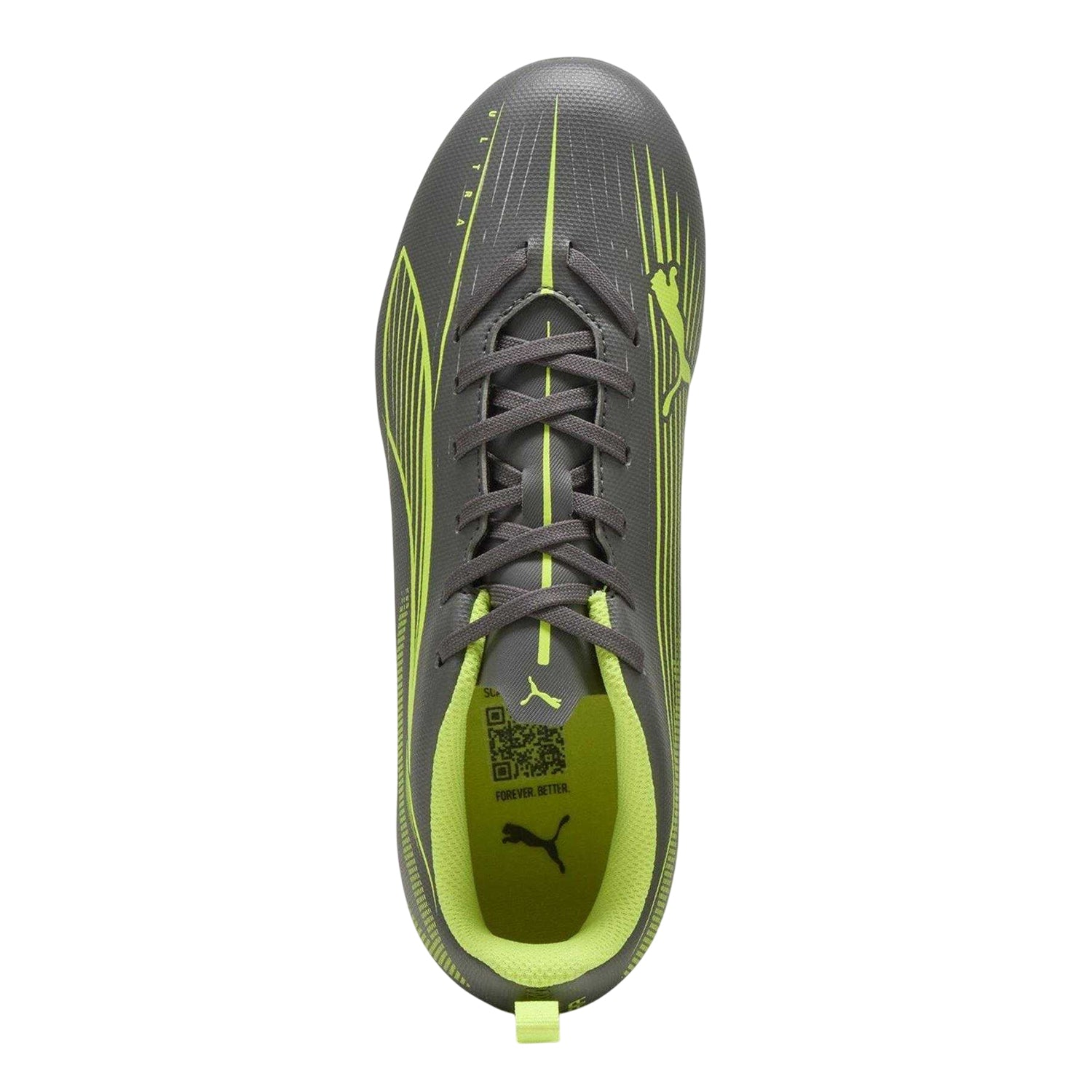 Silver-Yellow - Lifestyle - Puma Childrens-Kids Ultra 5 Play Firm Ground Football Boots
