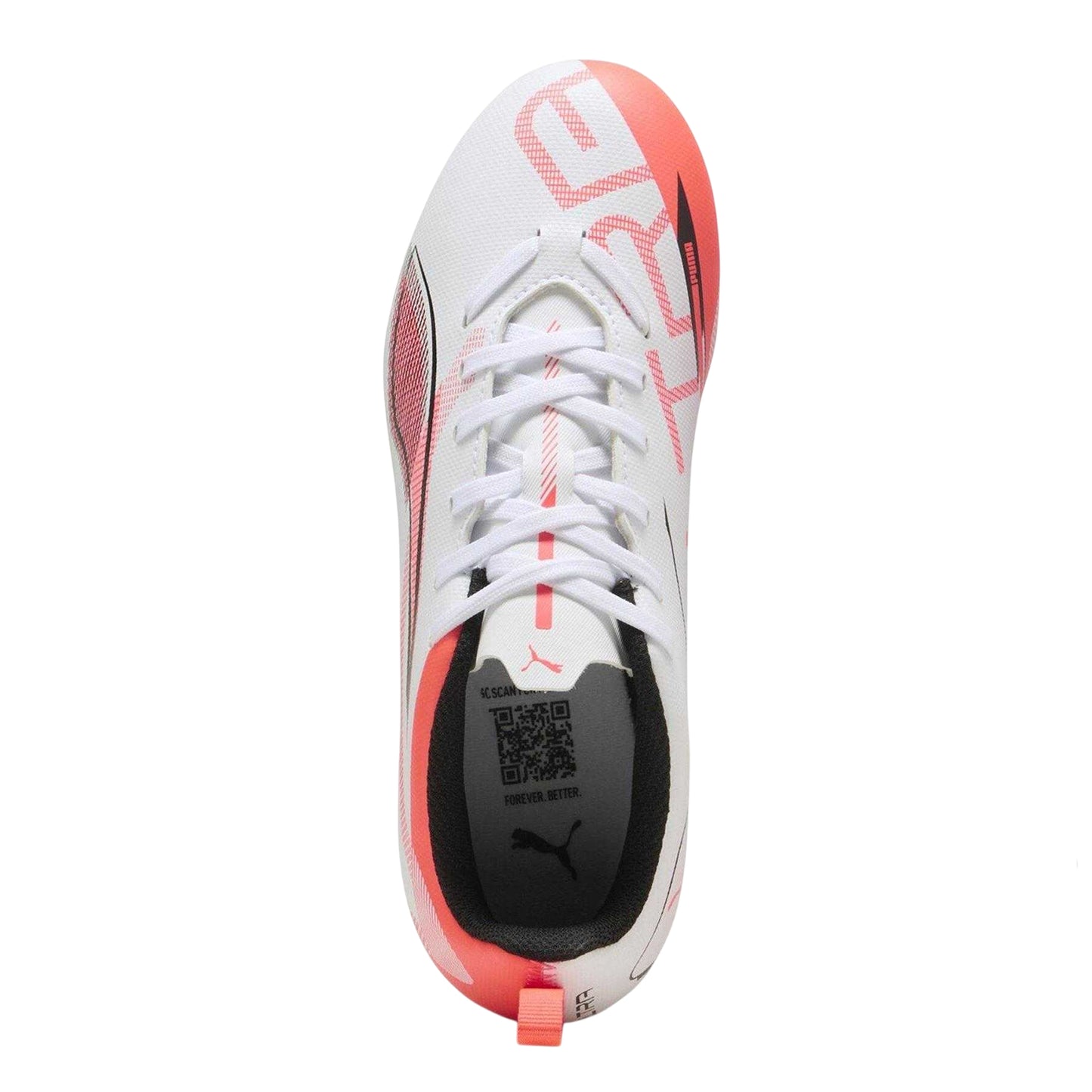 White-Red - Lifestyle - Puma Childrens-Kids Ultra 5 Play Firm Ground Football Boots