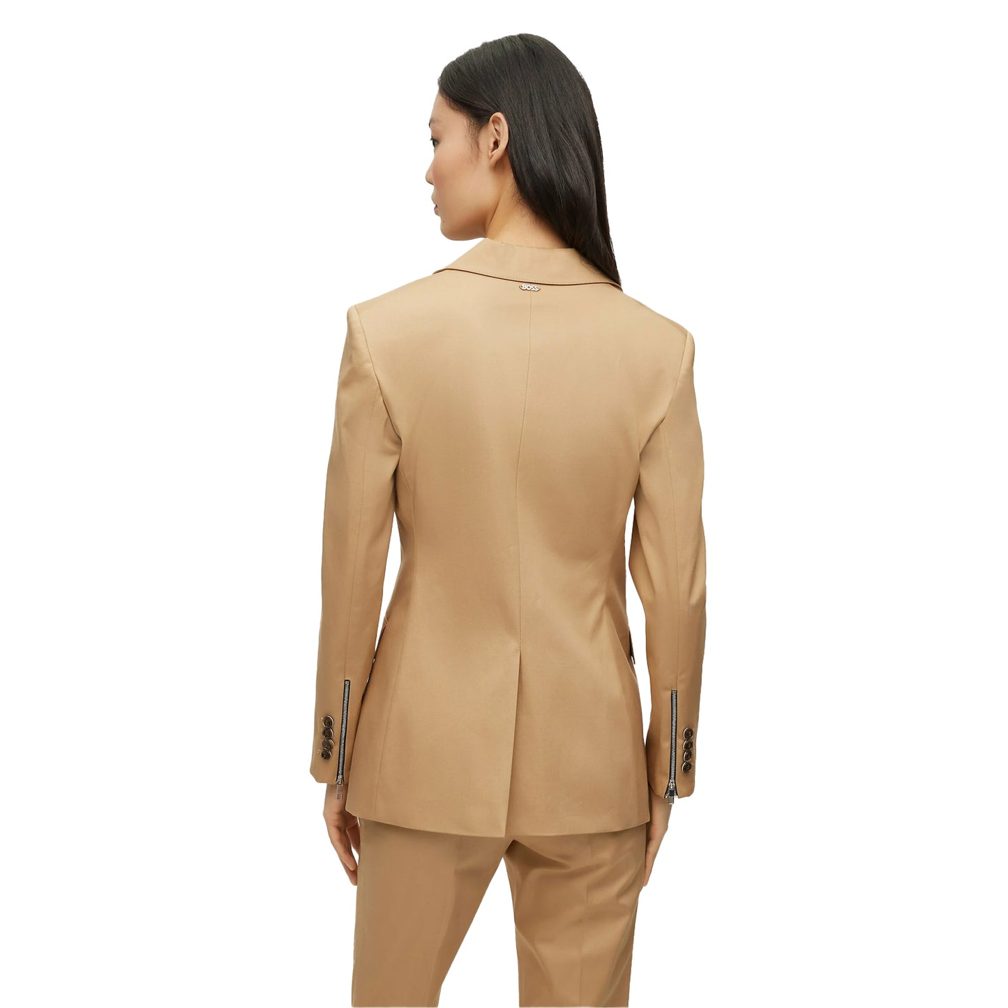Beige - Back - Boss Womens-Ladies Jacketa1 Blazer