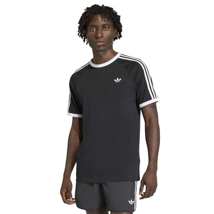 Black - Side - Adidas Mens 3 Stripes T-Shirt