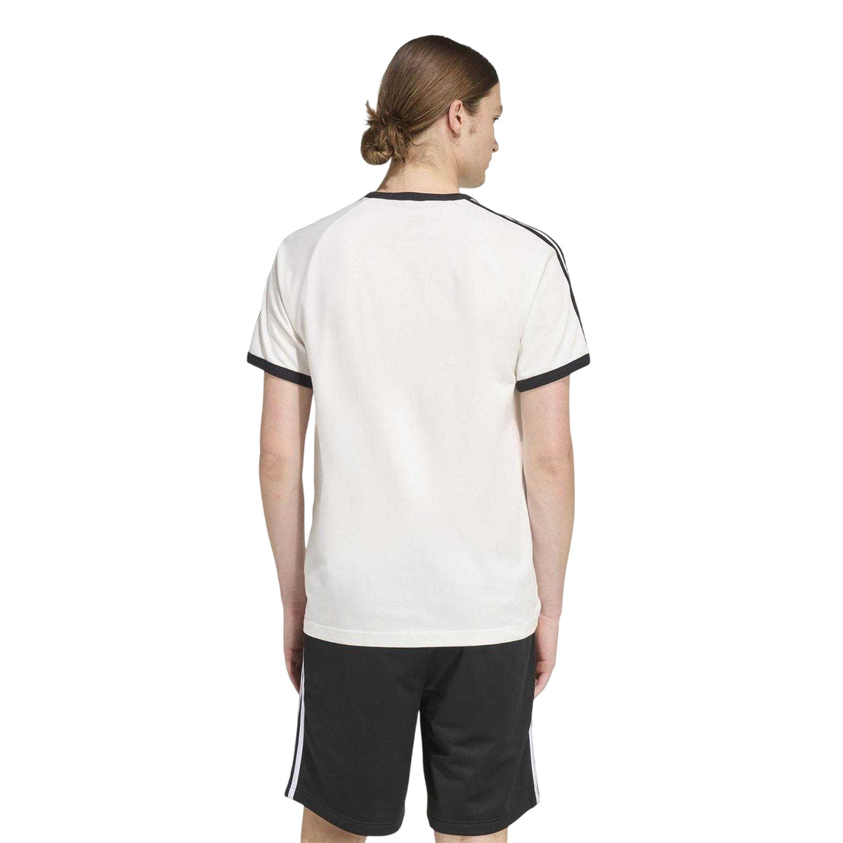 White - Back - Adidas Mens 3 Stripes T-Shirt