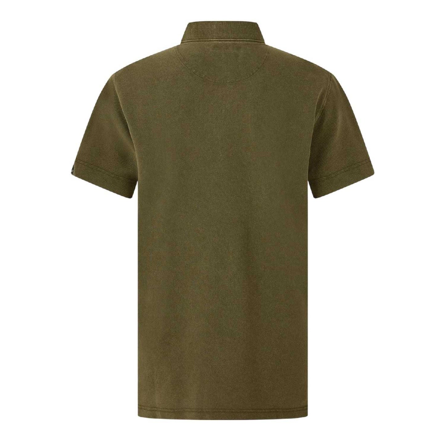 Green - Back - Replay Mens Logo Polo Shirt