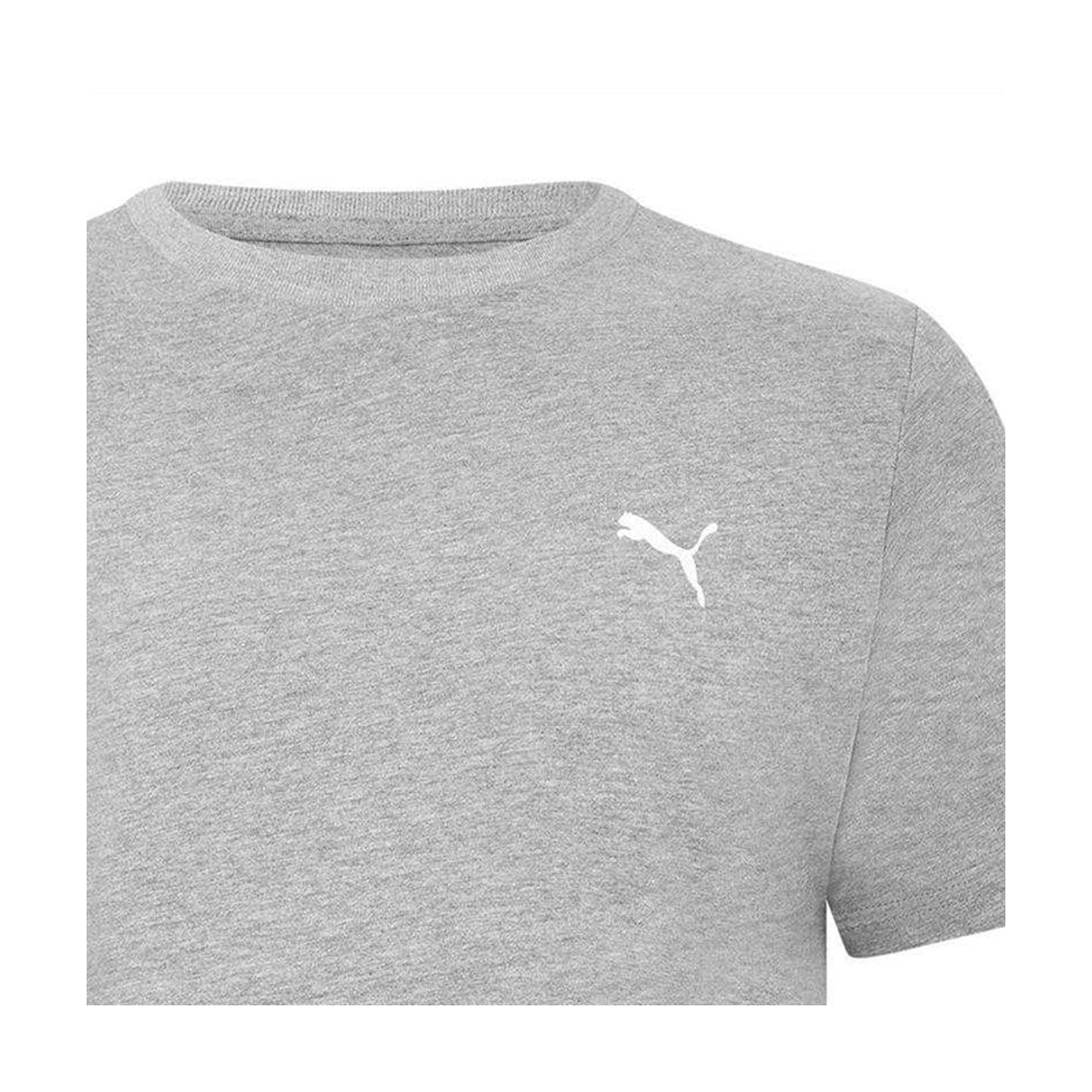 Grey Heather - Side - Puma Mens Blank Base T-Shirt