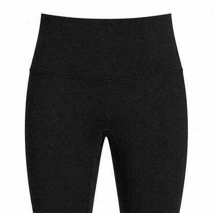 Black - Side - Miso Womens-Ladies Plain Lightweight Slim Capri