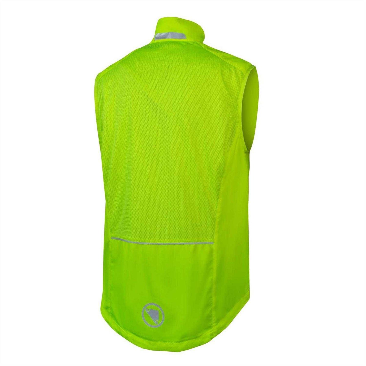 Yellow - Back - Endura Mens Hummvee Waterproof Gilet