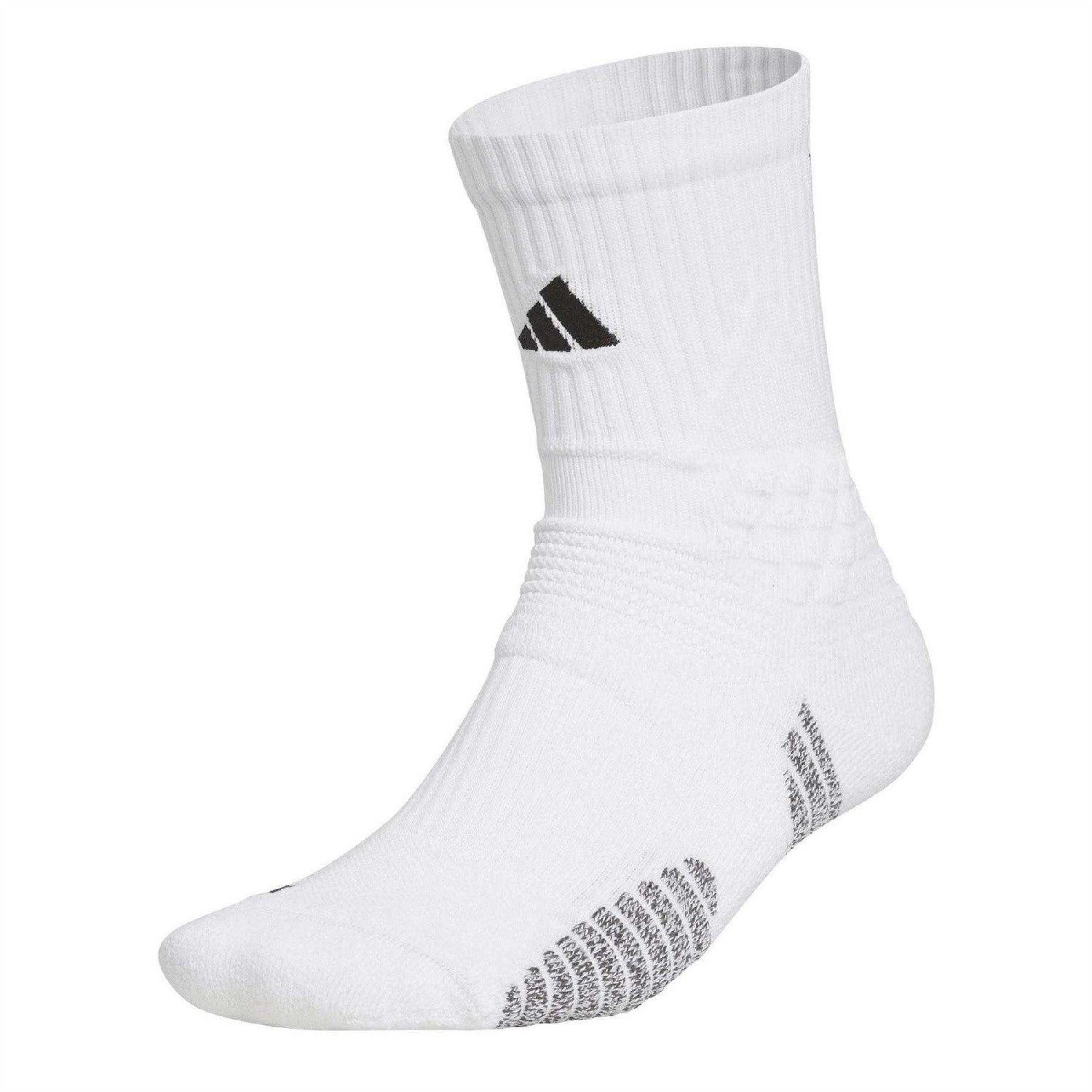 White-Black - Front - Adidas Unisex Adult Select Ankle Socks