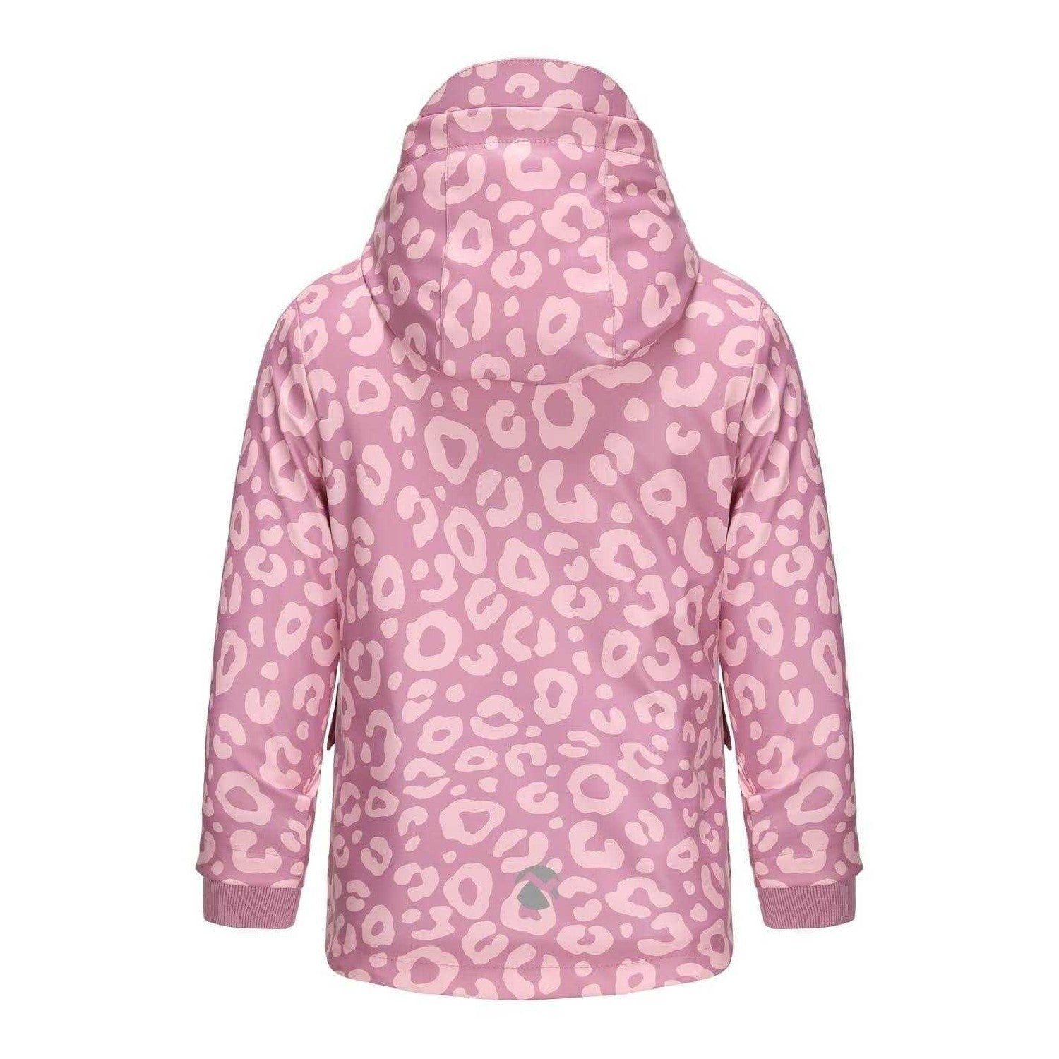 Pink - Back - Gelert Childrens-Kids Leopard Print Raincoat