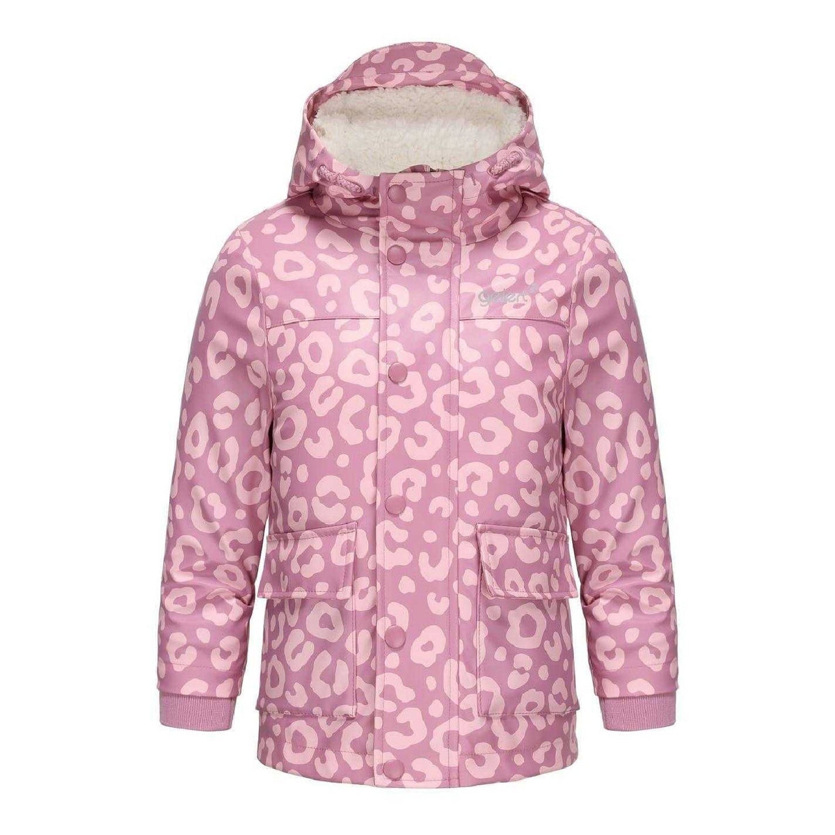 Pink - Front - Gelert Childrens-Kids Leopard Print Raincoat