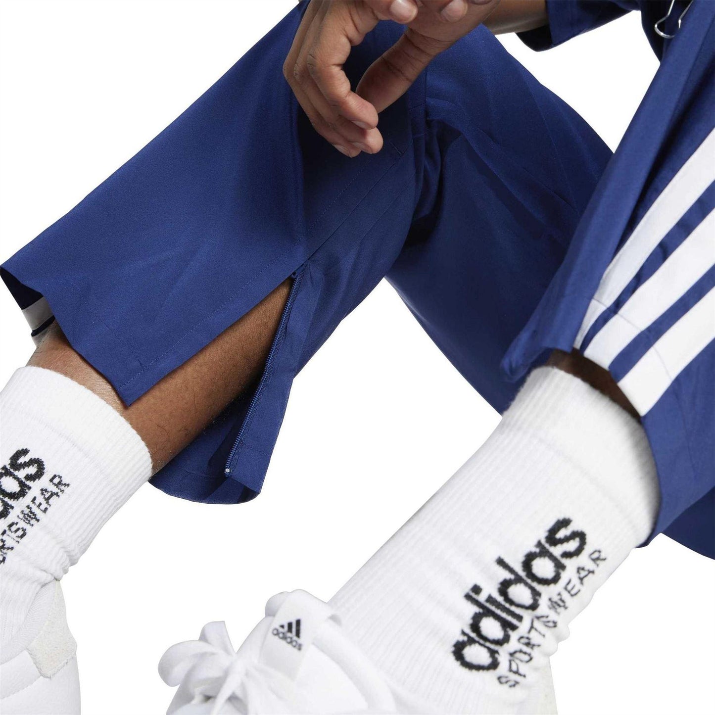 Dark Blue-White - Lifestyle - Adidas Mens Stanford Joggers