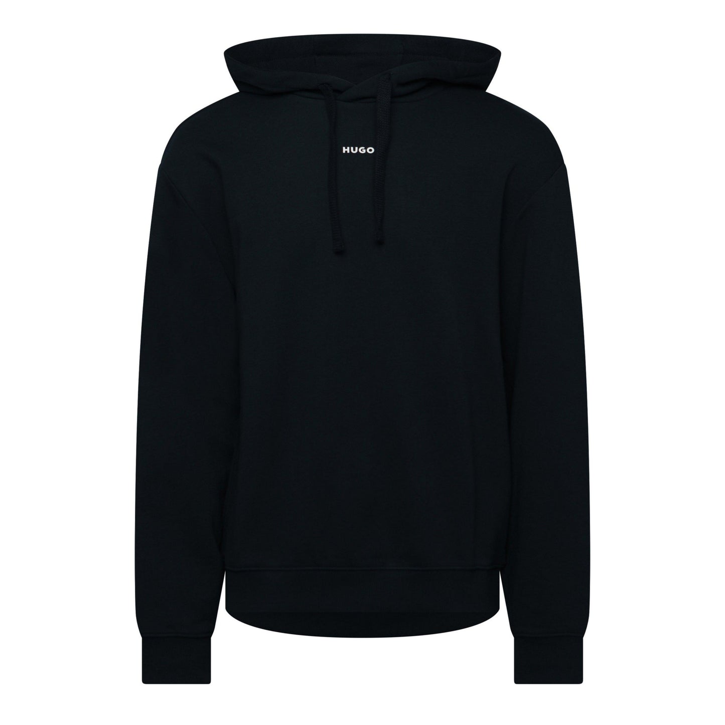 Dark Blue - Front - Hugo Mens Dapo Logo Hoodie