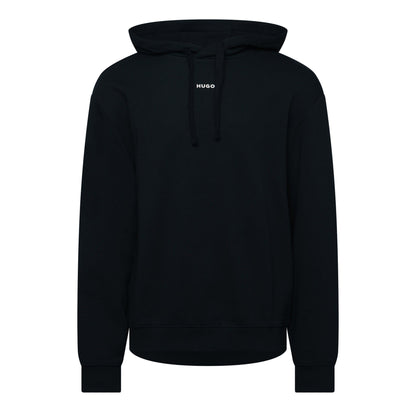 Dark Blue - Front - Hugo Mens Dapo Logo Hoodie