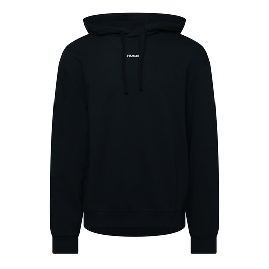 Dark Blue - Front - Hugo Mens Dapo Logo Hoodie