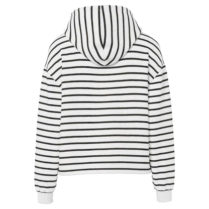 Cloud Dancer - Back - Pieces Womens-Ladies Chilli Striped Long-Sleeved Hoodie