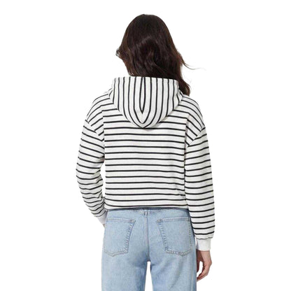 Cloud Dancer - Pack Shot - Pieces Womens-Ladies Chilli Striped Long-Sleeved Hoodie