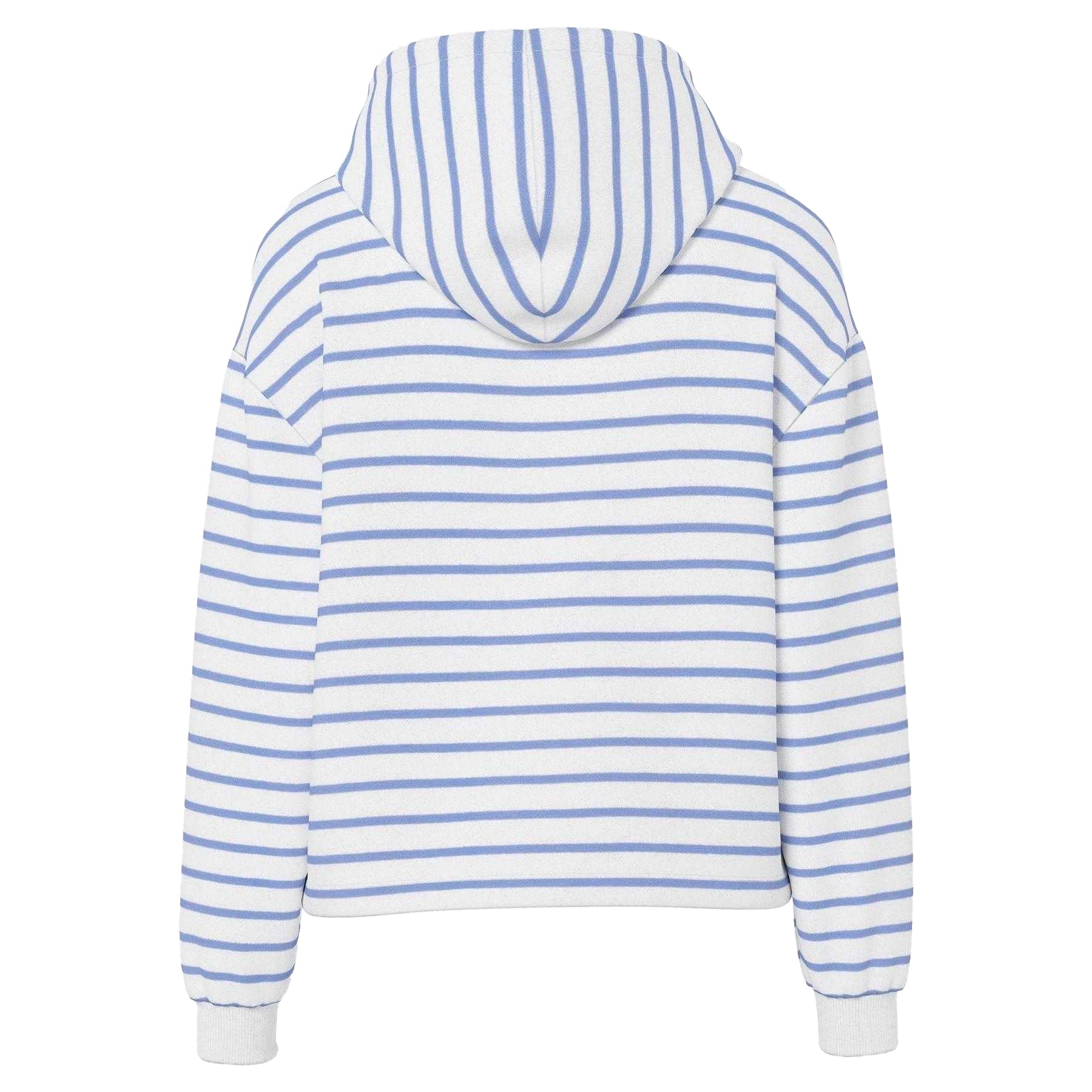 Hydrangea - Back - Pieces Womens-Ladies Chilli Striped Long-Sleeved Hoodie