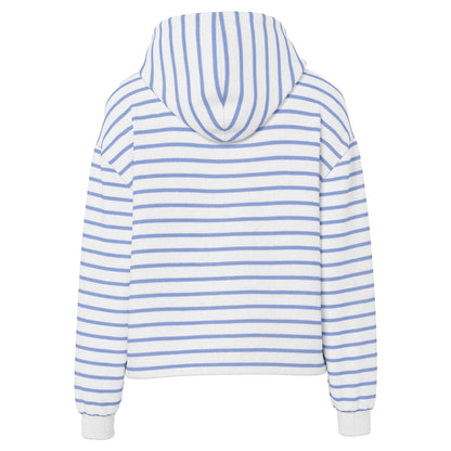Hydrangea - Back - Pieces Womens-Ladies Chilli Striped Long-Sleeved Hoodie