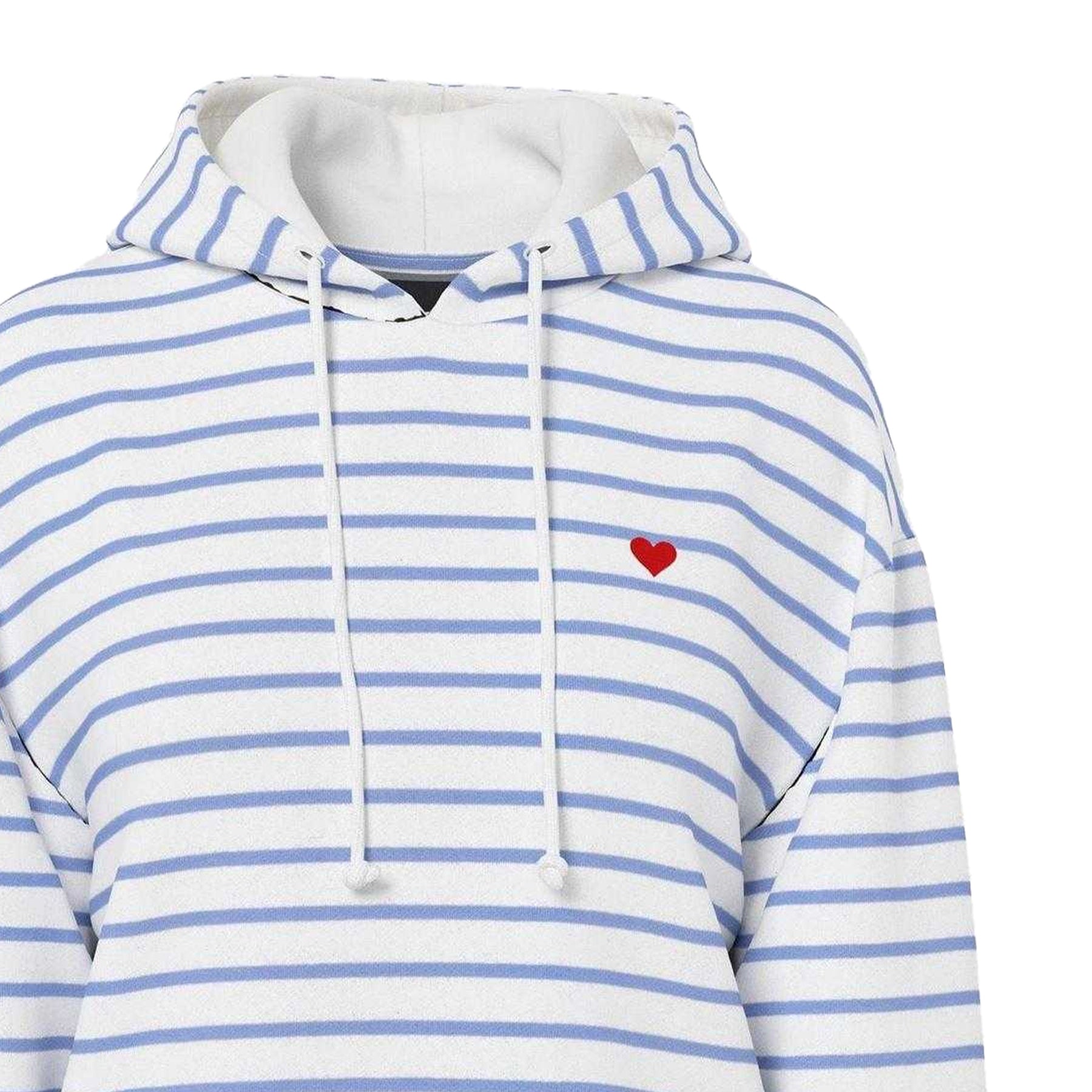 Hydrangea - Side - Pieces Womens-Ladies Chilli Striped Long-Sleeved Hoodie