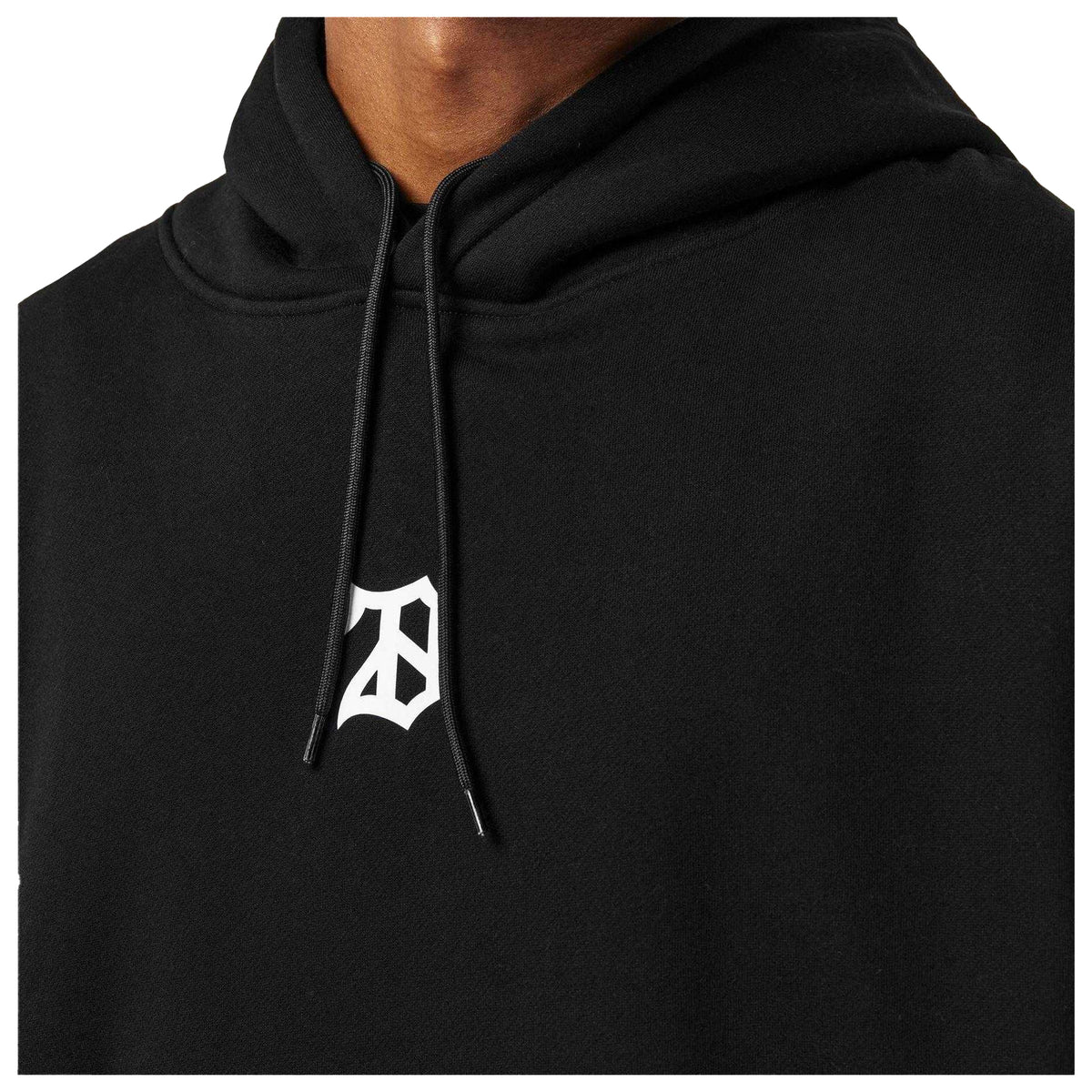 Black - Side - 28 Club Mens Performance Gym Hoodie