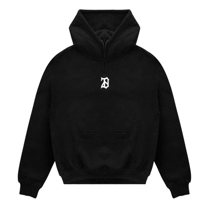Black - Front - 28 Club Mens Performance Gym Hoodie