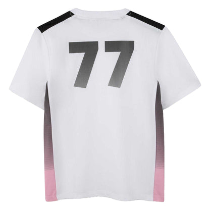 White - Back - Boss Childrens-Kids Embroidered T-Shirt