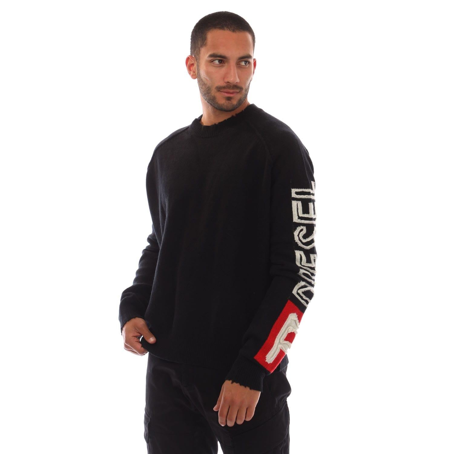 Black - Front - Diesel Mens K-Saria Sweatshirt