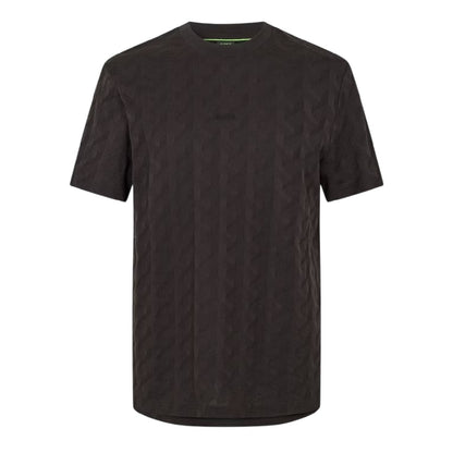 Black - Front - Boss Mens Artwork T-Shirt