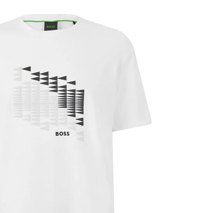 White - Side - Boss Mens Lightweight T-Shirt