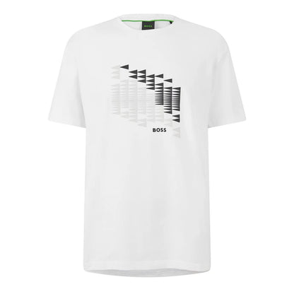 White - Front - Boss Mens Lightweight T-Shirt