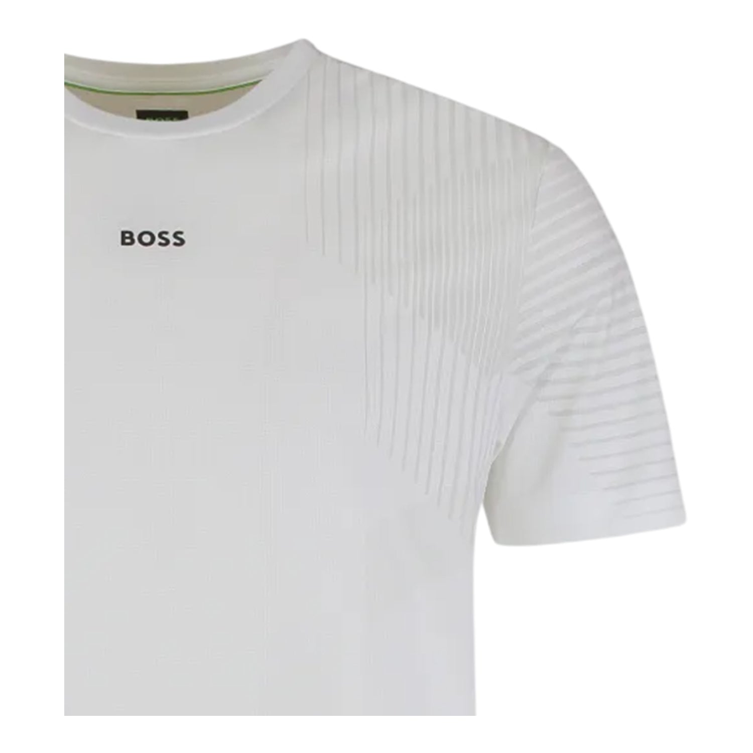 White - Side - Boss Mens Competition Slim Active T-Shirt