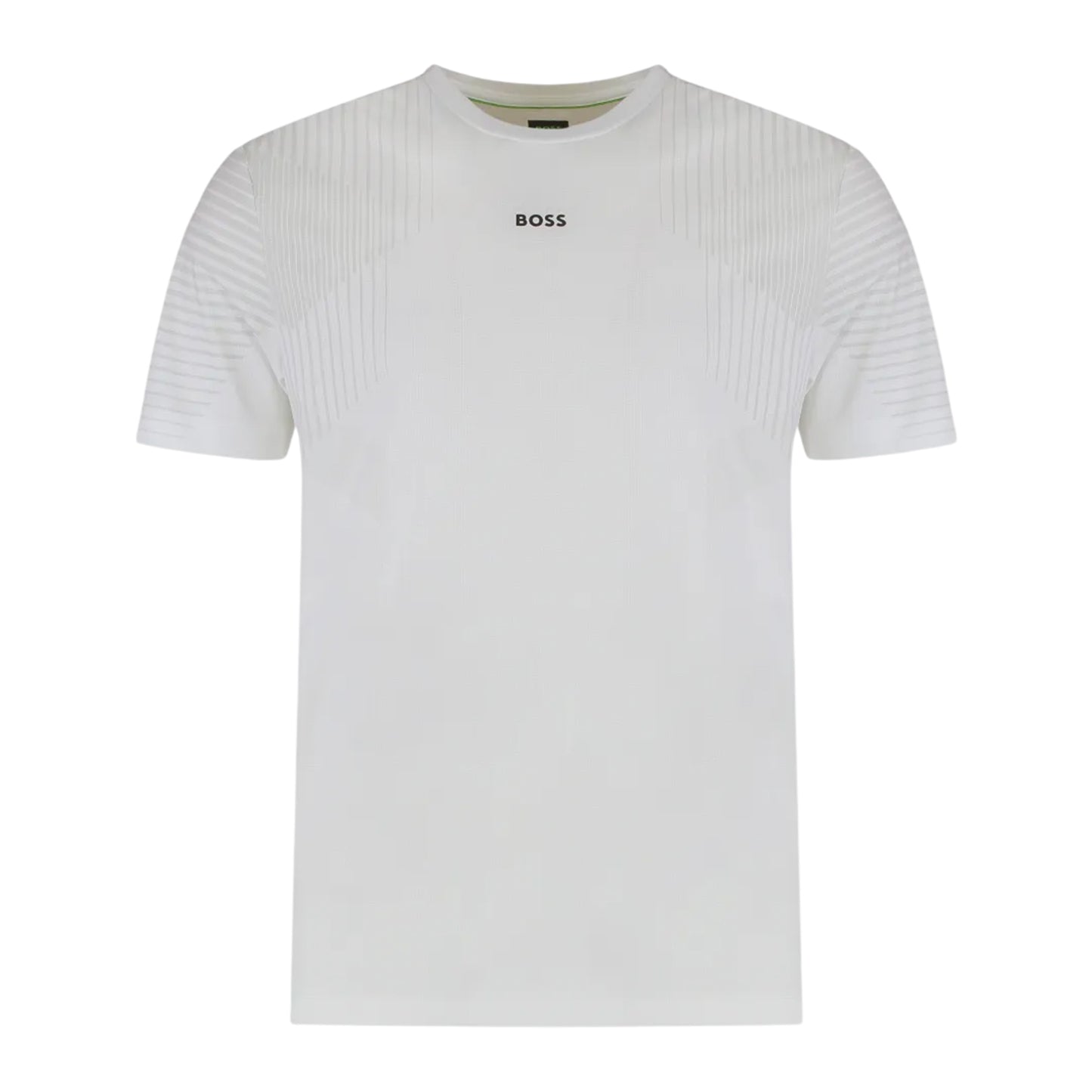 White - Front - Boss Mens Competition Slim Active T-Shirt